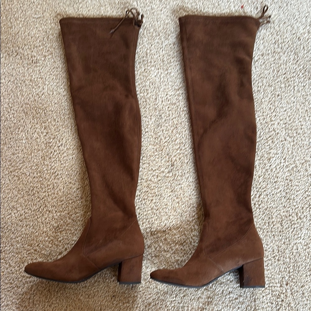 Stuart Weitzman Brown Over the Knee Boots Suede